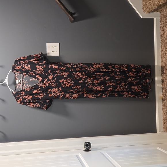 a new day Dresses & Skirts - a new day - Black & Brown Floral Dress